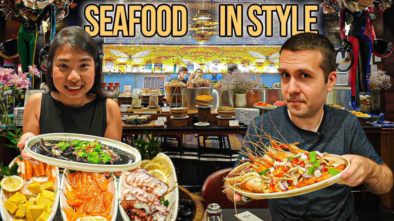 $26 Bangkok Seafood Buffet Hidden Inside a Beautiful Museum Hotel with Extravagant Decor!