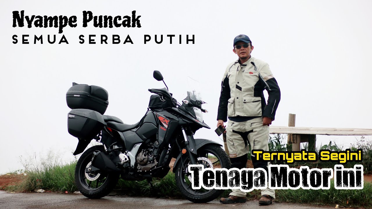 Suzuki V Strom Nanjak Di Tanjakan Viral Krakalan - Dieng
