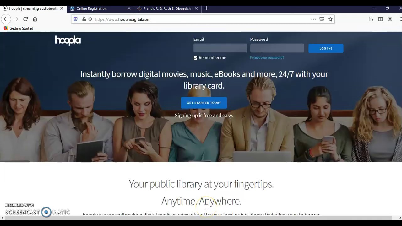 How to Use/Sign up for Hoopla with your Library Card