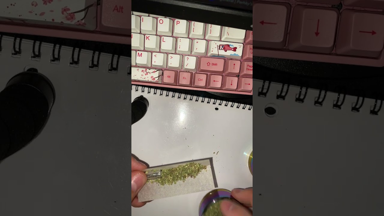 Trying to roll a j0int with a glass filter in 60 seconds!