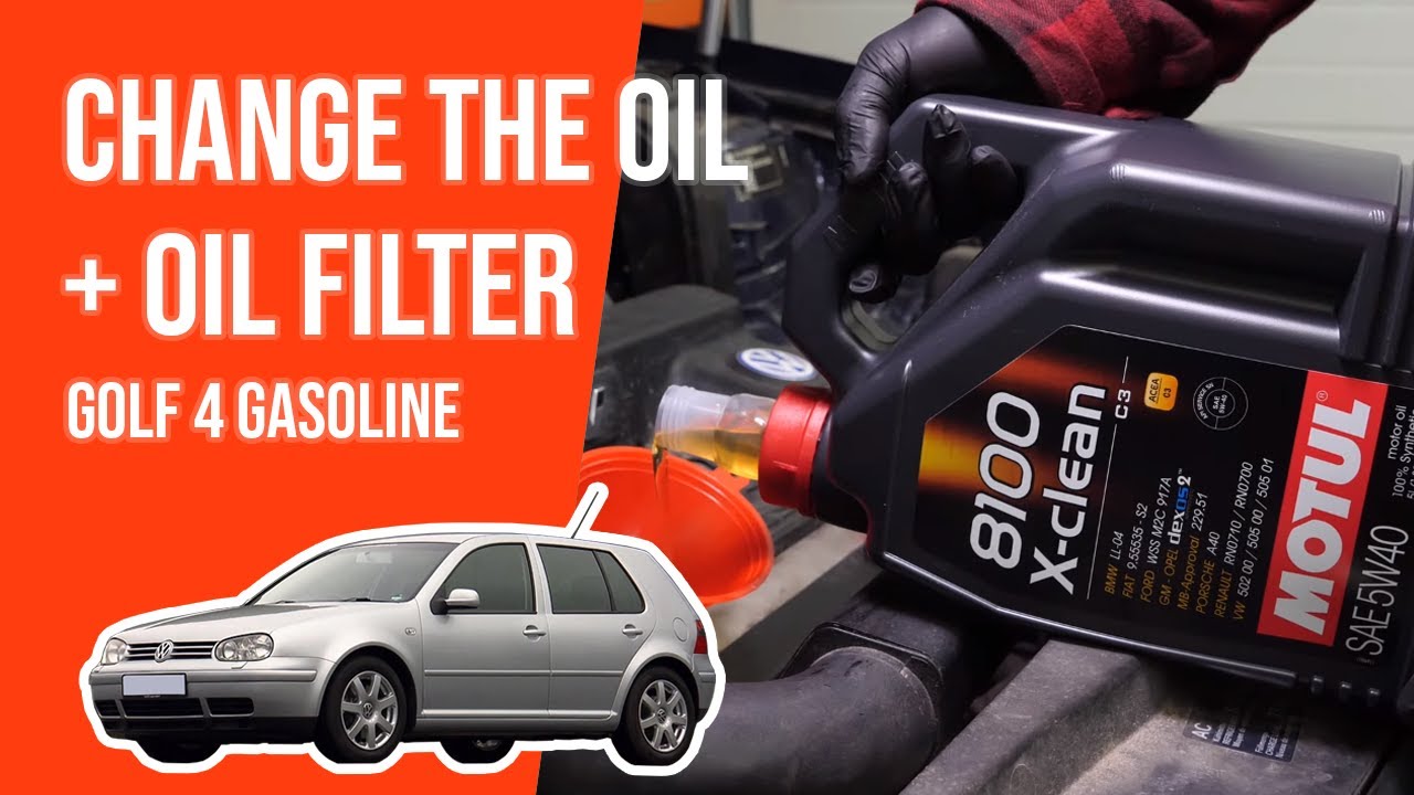 Change the oil and the oil filter Golf mk4 1.4 16V 🛢