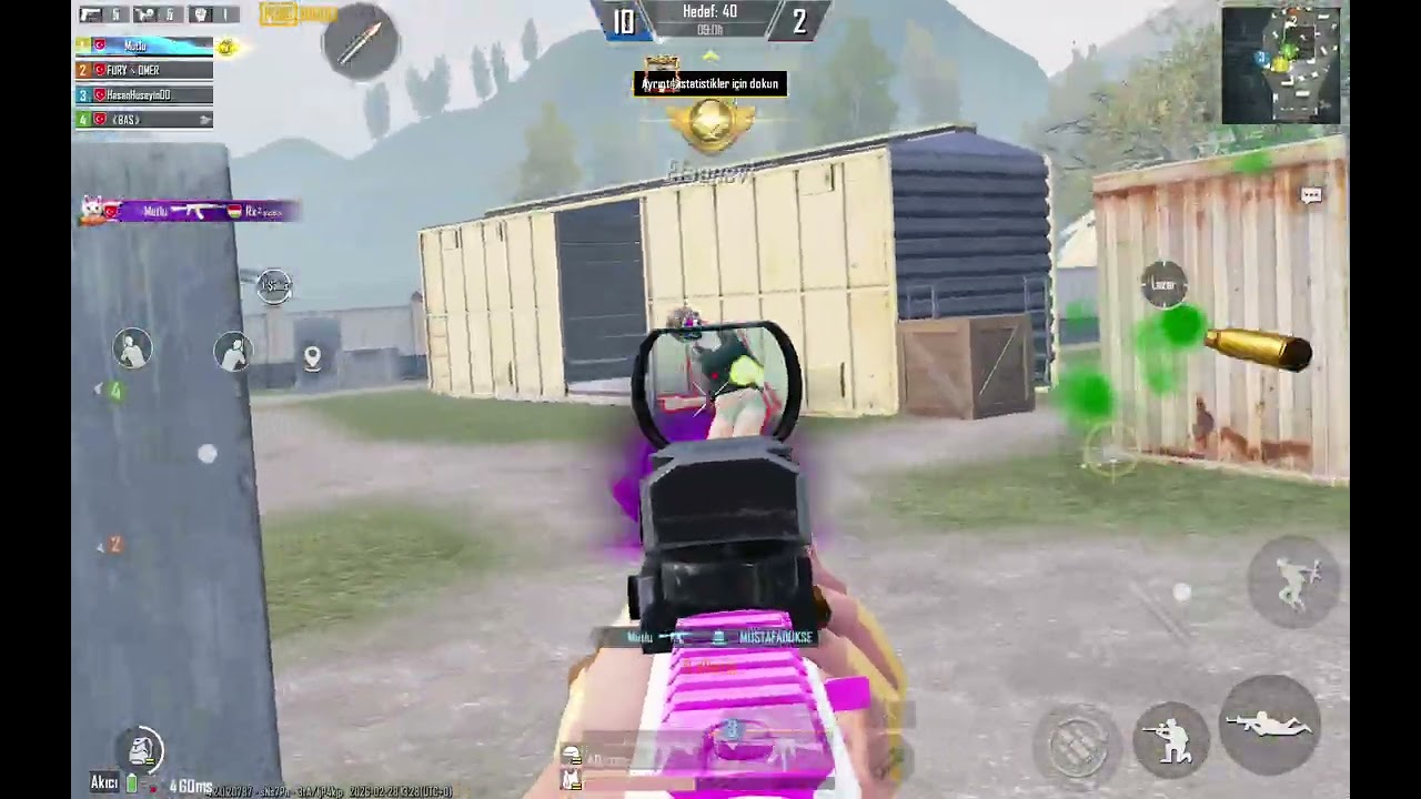 Pubg test Samsung tab s11 120 Fps