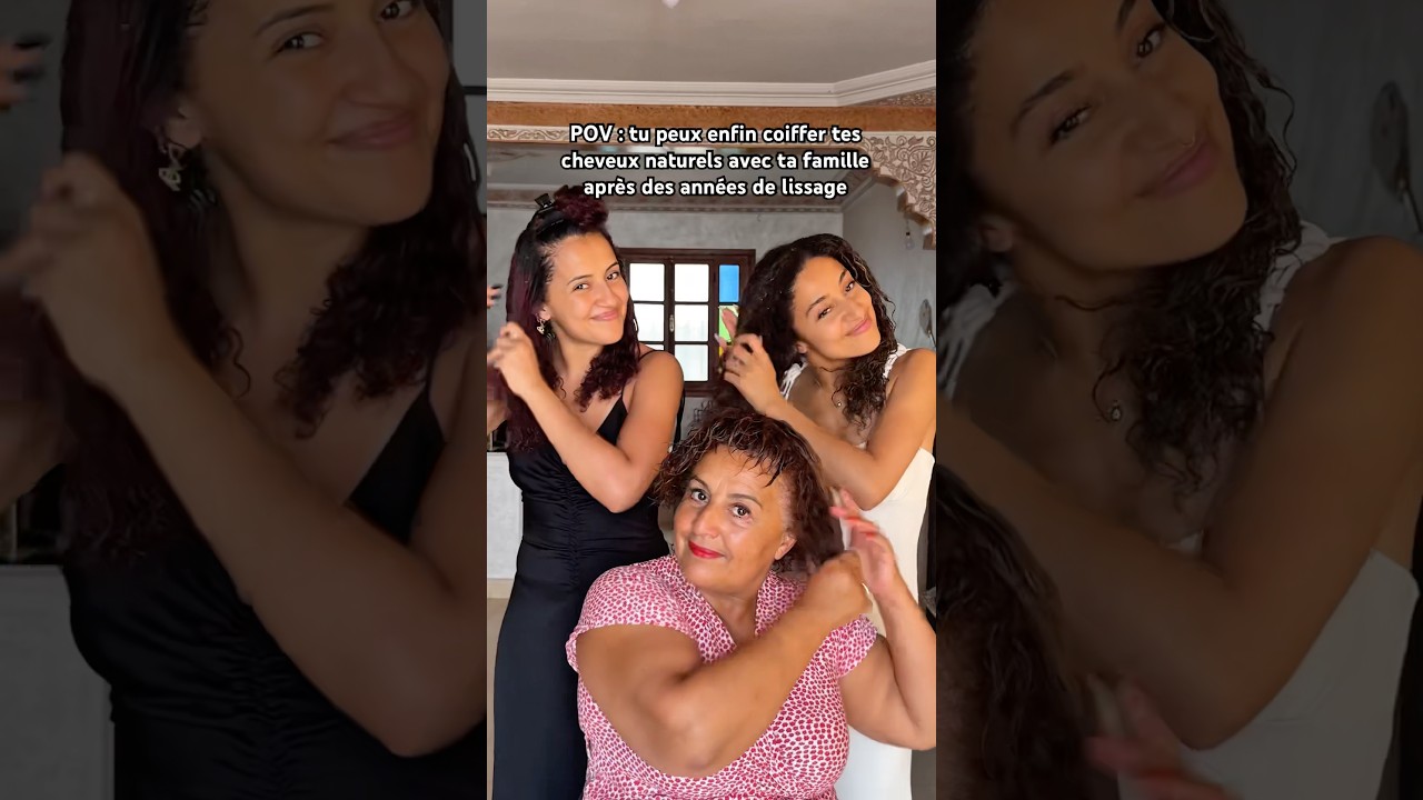 Je peux enfin faire une curly hair routine avec ma maman 🥹💕✨👑 #curlyhair