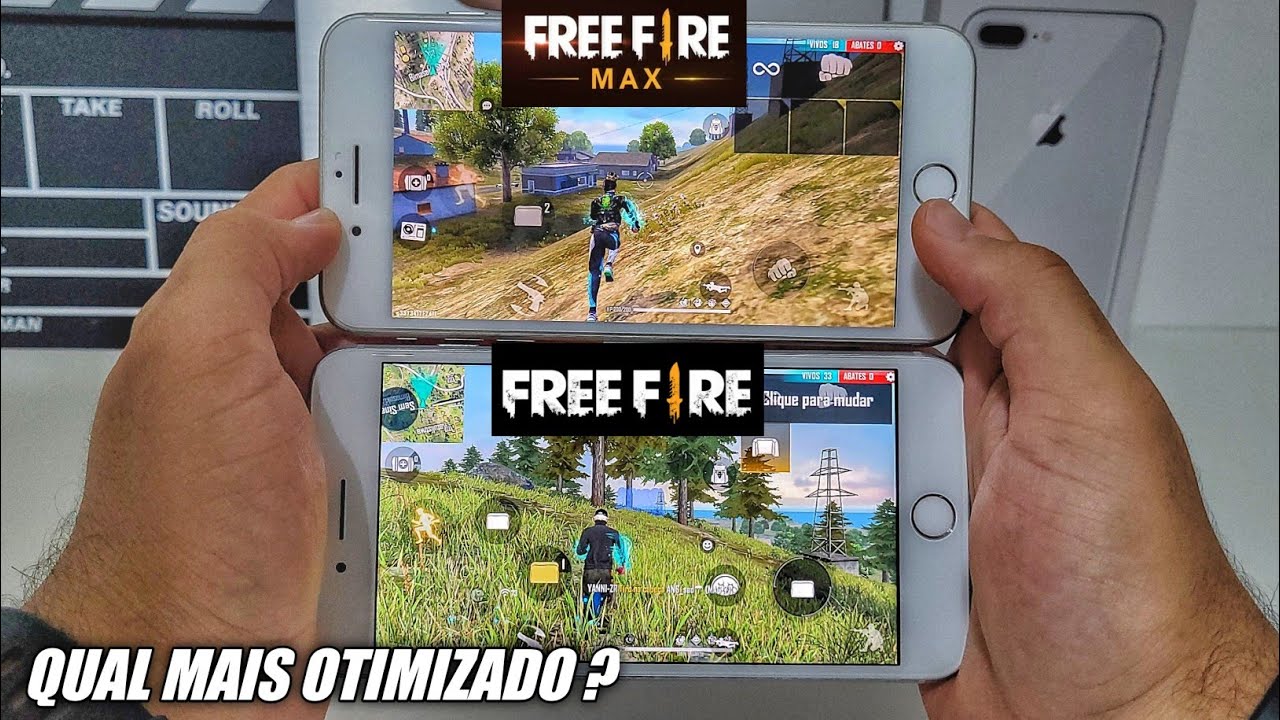 iPhone 8 Plus Free Fire vs iPhone 8 Plus Free Fire Max! Qual mais Otimizado?
