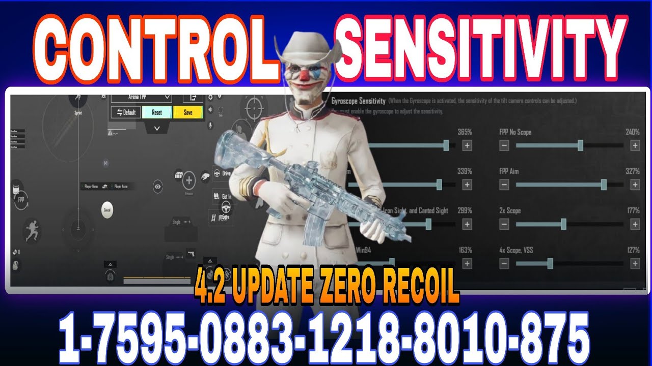 BGMI 4.2 Zero Recoil Sensitivity Code 🔥 | New Update Best Settings