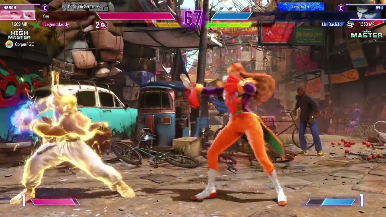 SF6 master ranked manon gameplay