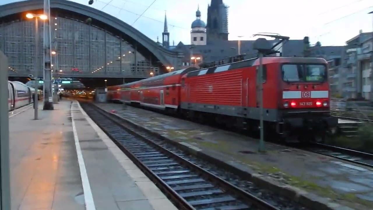 DB Br 143 und Dosto wagen| RB 27 (Rhein-Erft-Bahn) | Köln HBF | Doppelstockwagen | Dosto | Brttrainz