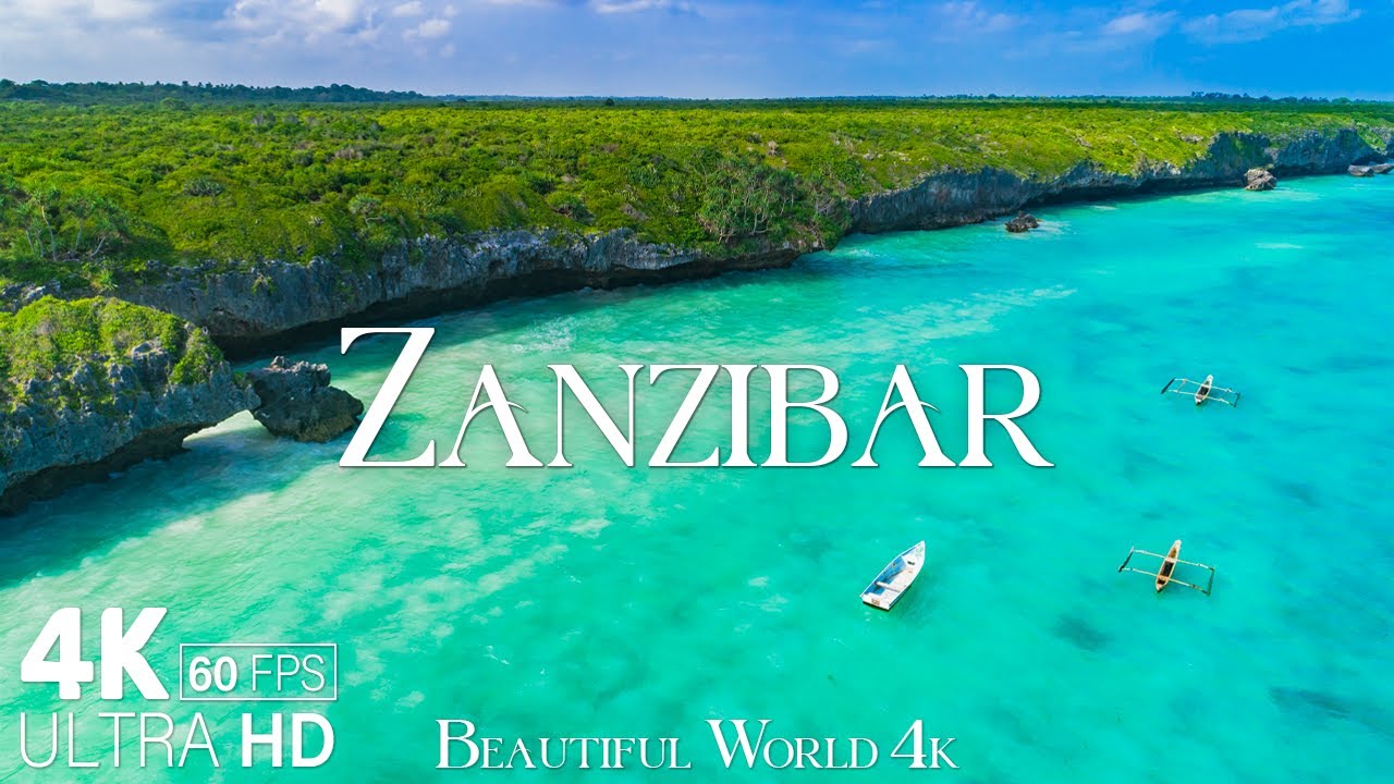 Zanzibar 4K - захватывающий тур по нетронутому раю Танзании - успокаивающая музыка