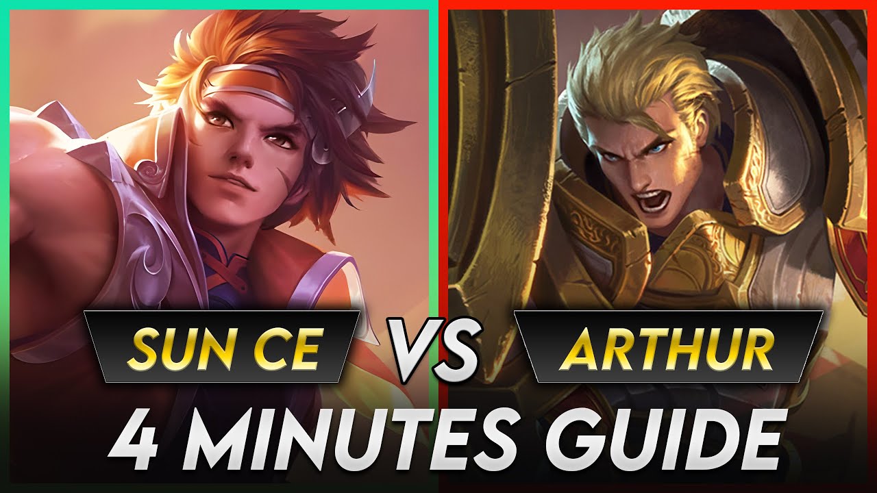 SUN CE vs ARTHUR: 4 Minutes Clash Lane Guide | Honor of Kings 🇨🇳