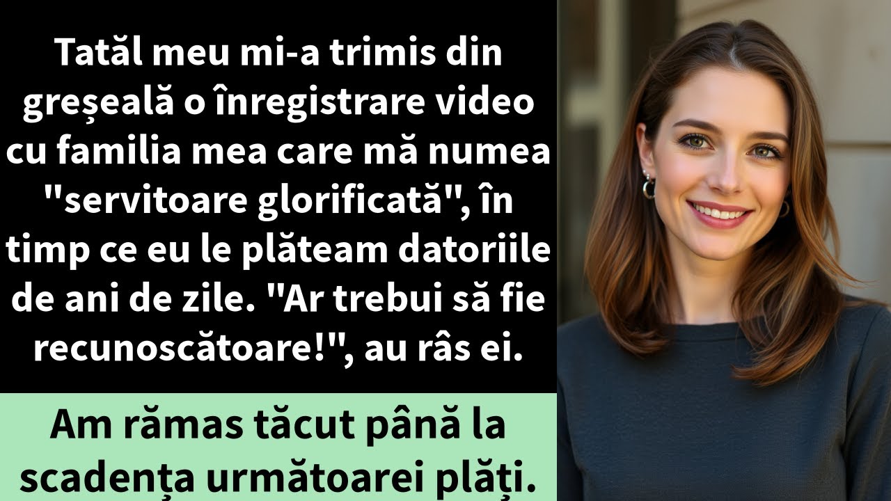 Tatăl meu mi-a trimis din greșeală o înregistrare video cu familia mea care mă numea