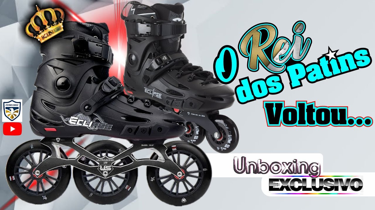 O MELHOR PATINS VOLTOU - FLYING EAGLE ECLIPSE F5S BLACK PRO     😍⛸️😍