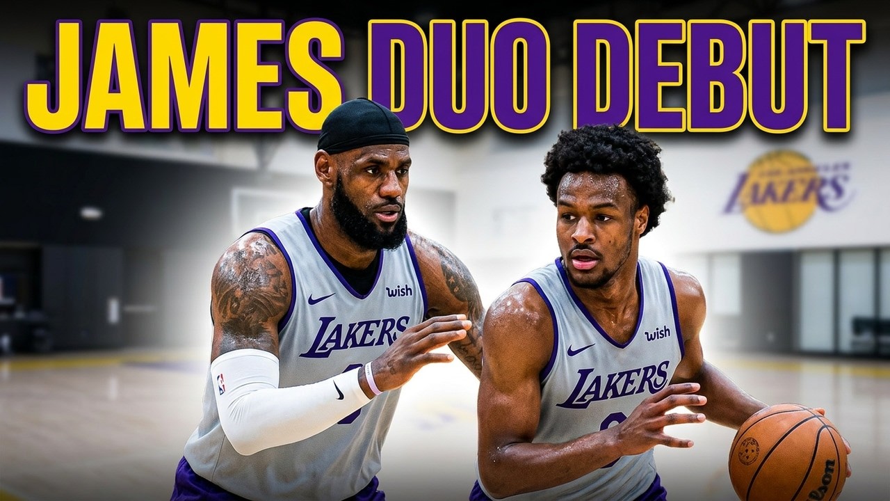 LeBron James & Bronny James FIRST LAKERS WORKOUT!