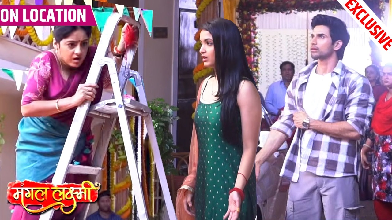 Mangal Lakshmi | Ishana Ki Wajah Se Sidi Se Girte Girte Bachi Mangal, Royi Mangal | On Location