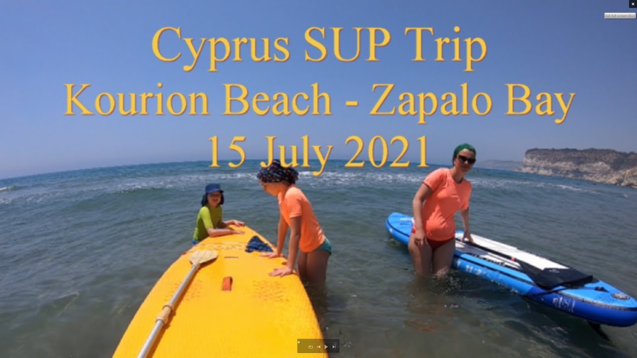 Cyprus SUP Trip 2021: Kourion Beach - Zapalo Bay
