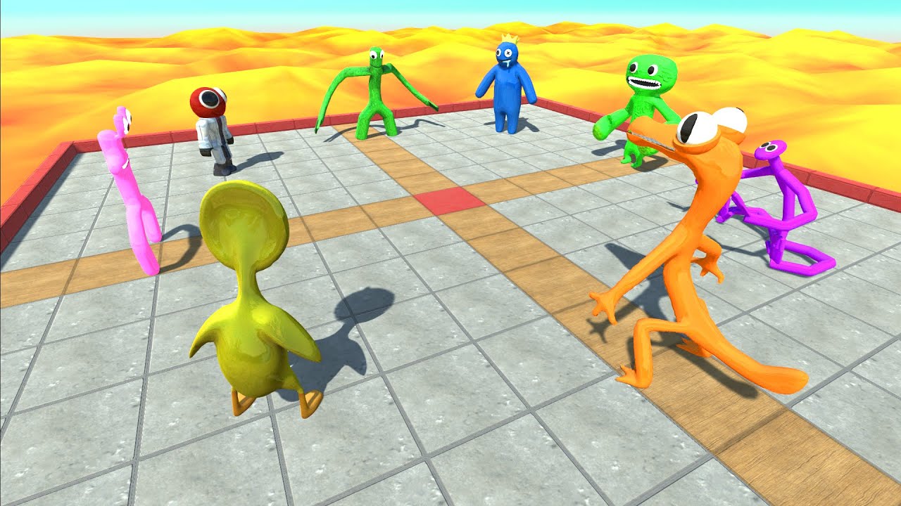 Creepy Monster Battle Royale Over Hot Lava - Animal Revolt Battle Simulator