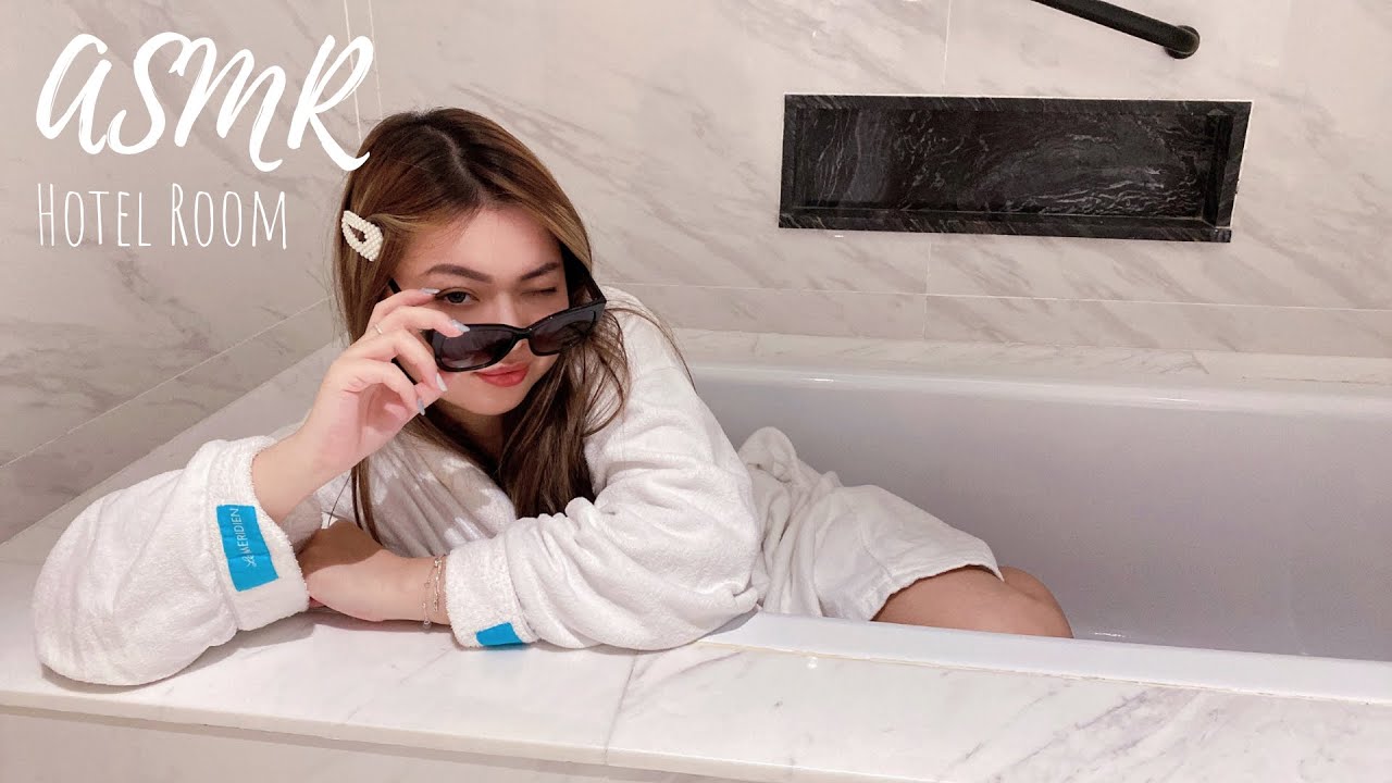 ASMR | Tapping & Scratching Around The Hotel Room 🫰🏼