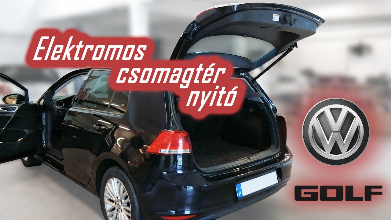 VW Golf 7 2016 elektromos csomagtérnyitó beszerelés