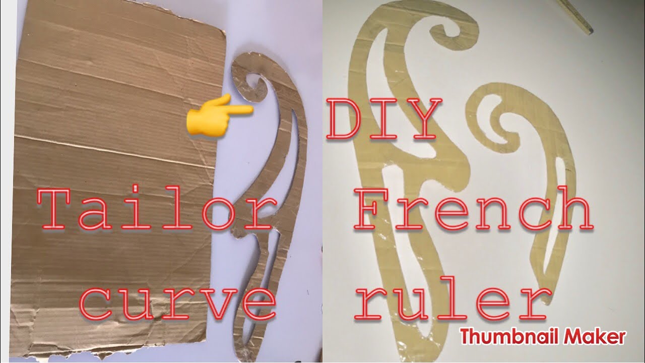 Diy tailor French curves|ruler (hip curve, armhole curve) |naija sewing tutorials