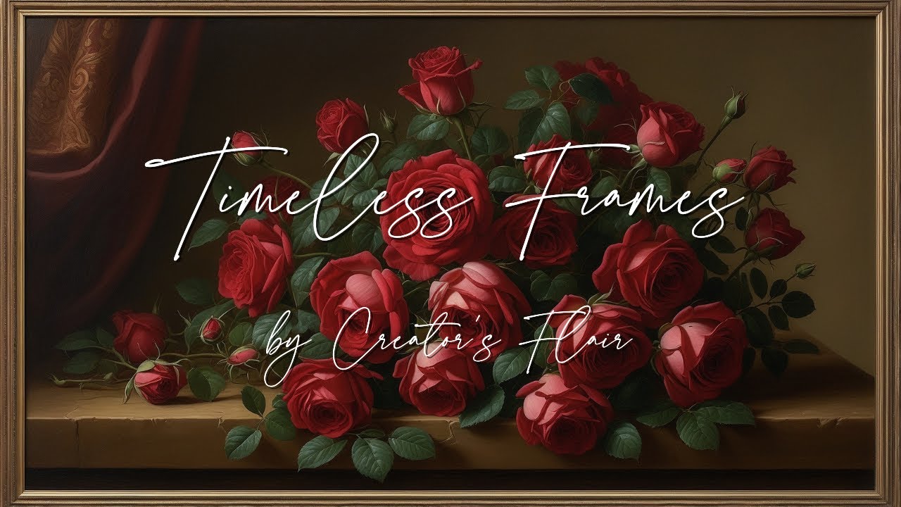 Valentine’s Day Red Roses Free Art Screensaver in 4K | Romantic TV & Classroom Display   #framedart