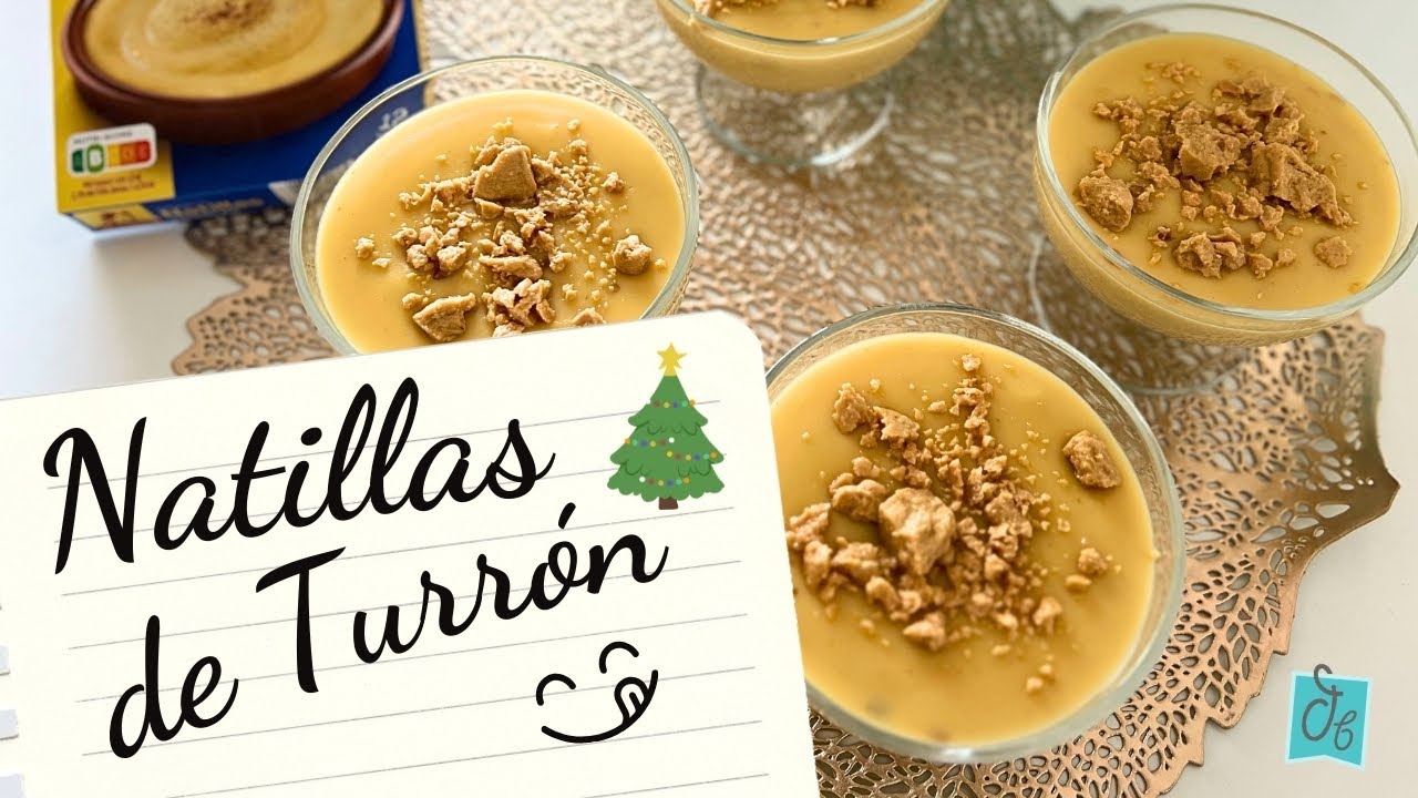 🎄🍮Natillas de Turrón Fáciles y Deliciosas | El Postre Perfecto para estas Navidades