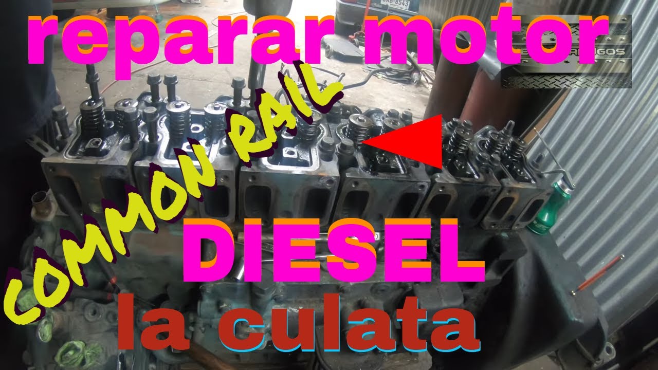 desarmando para reparación de  motor diésel perdida de refrigerante por culata de cilindros