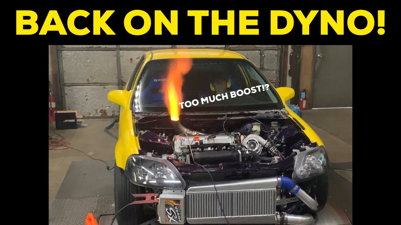 Pt.11| LAMBO KILLER BUILD | 600HP AWD TURBO HONDA CIVIC | BACK ON THE DYNO!