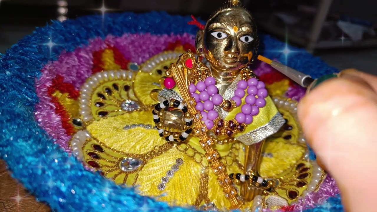 कृष्णा छठी की पूजा। जन्माष्टमी के छह दिन बाद #kanha #bagti #radheradhe #viralvideo
