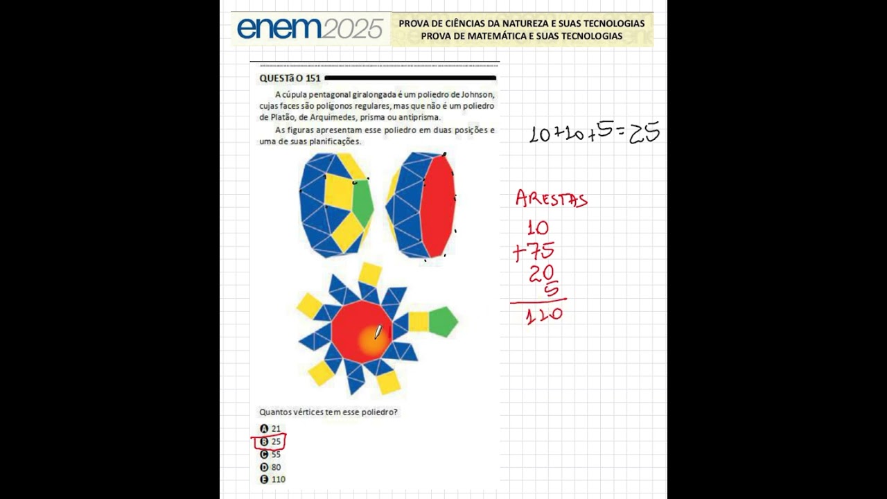 Matemática ENEM 2025 Q151