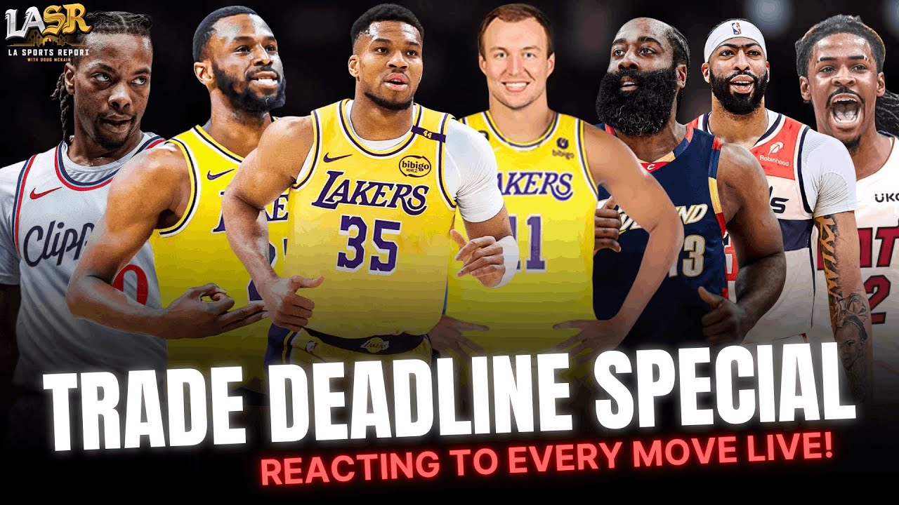 Lakers Trade Deadline! Giannis Antetokounmpo, Luke Kennard, Live Reactions, Latest Rumors!