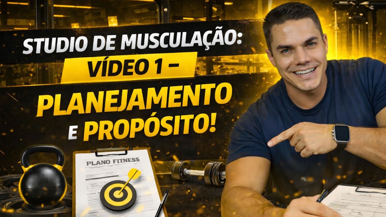Studio de musculação: Planejamento e Propósito! #studio #personal #academia