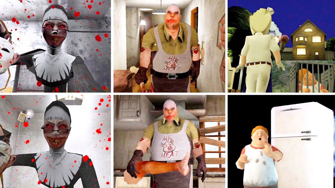 All Keplerians Games Old Game Over Scene Vs New Game Over Scene | Evil Nun - Ice Scream 6