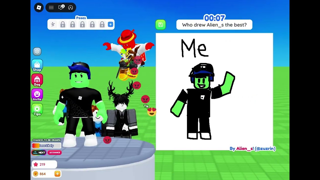 Playing draw me | Roblox