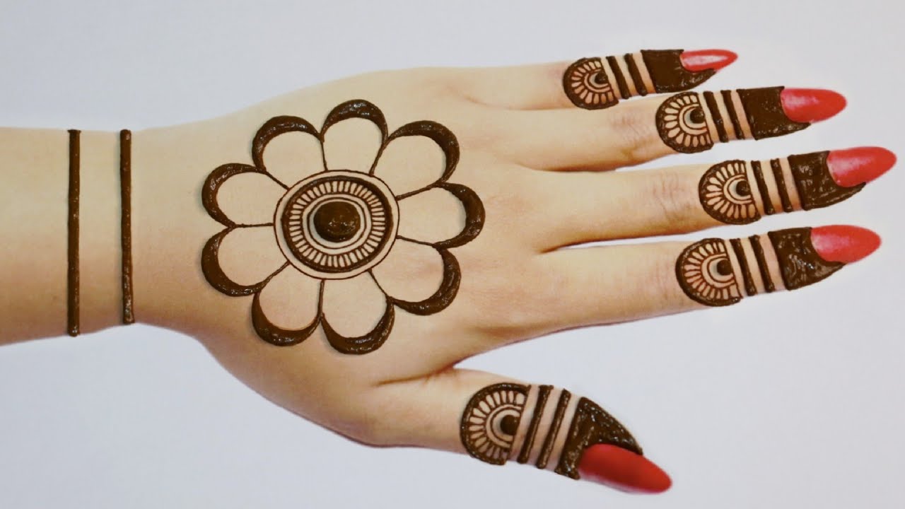 Easy Stylish Backhand Mehndi design|Gol tikki Mehndi designs|Mehandi ka design|Mehandi|Mehndi|महेंदी