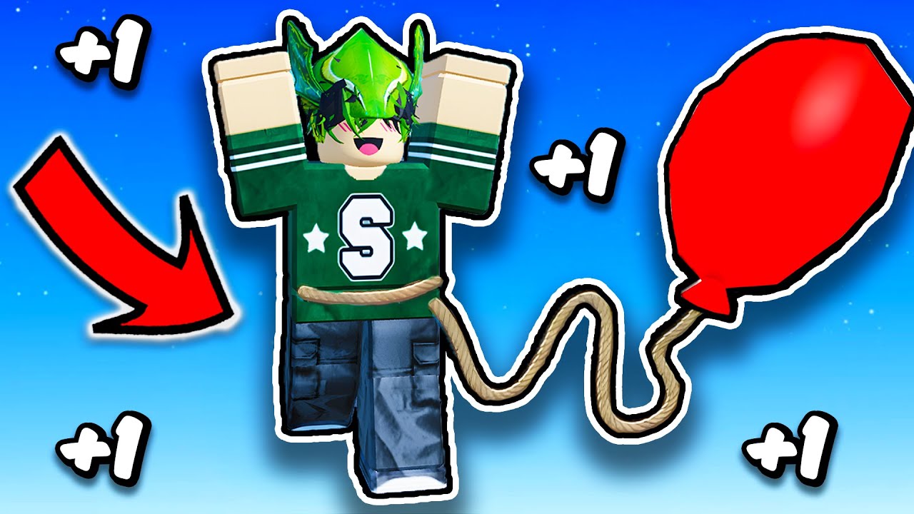 ROBUXLU BALONLA DÜNYANIN EN TEPESİNE ÇIKTIM! - Roblox