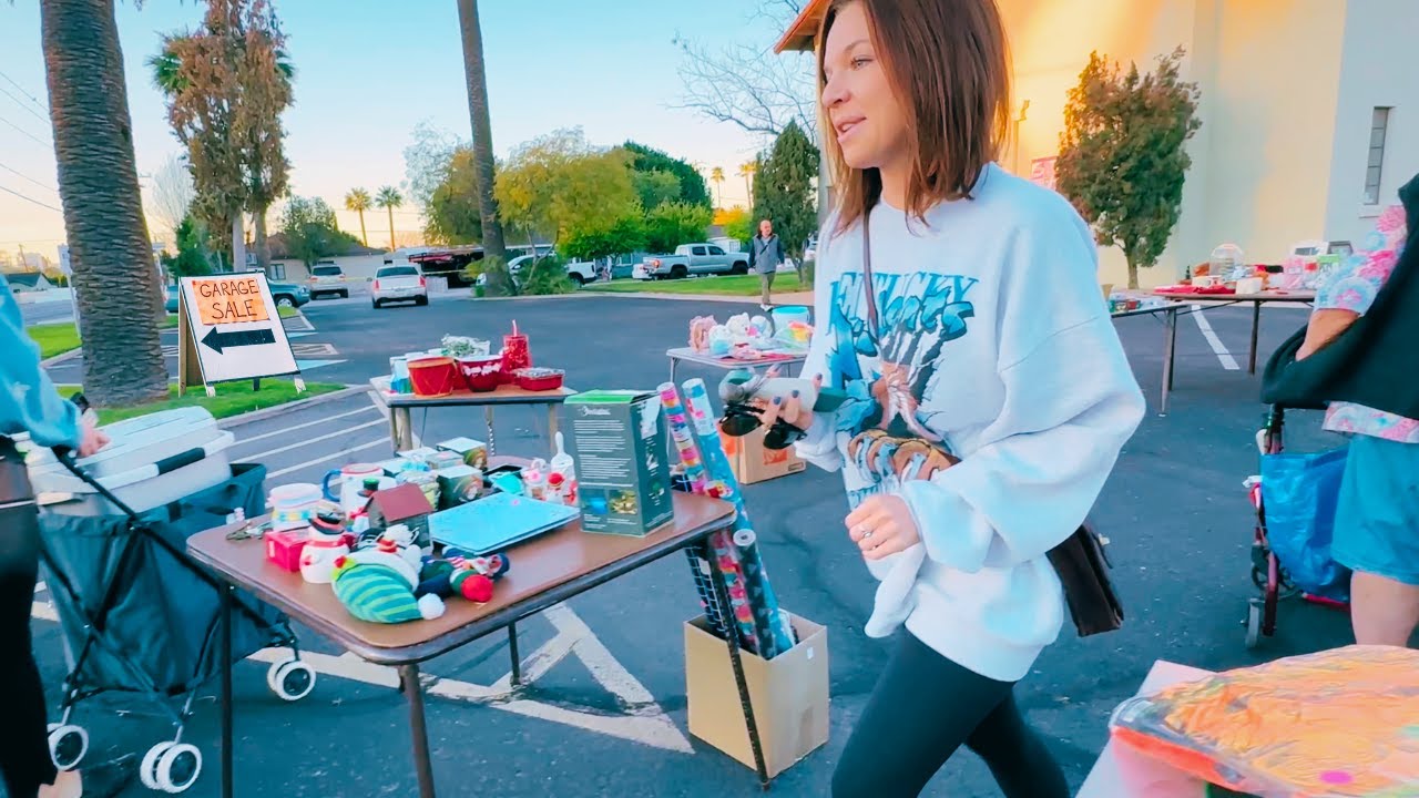 We spotted it from the road!!! Church Yard Sale w/@The Homeschooling Picker