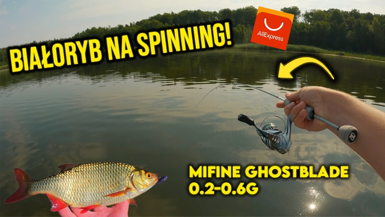 WĘDKA DO 0.6G Z ALIEXPRESS czyli MIFINE GHOSTBLADE 0.2-0.6G | BIAŁORYB NA SPINNING W LATO! | #vlog49