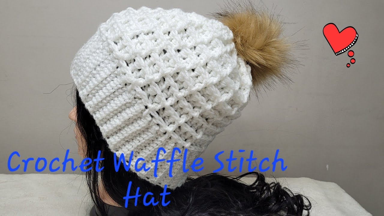 Crochet Waffle Stitch Hat