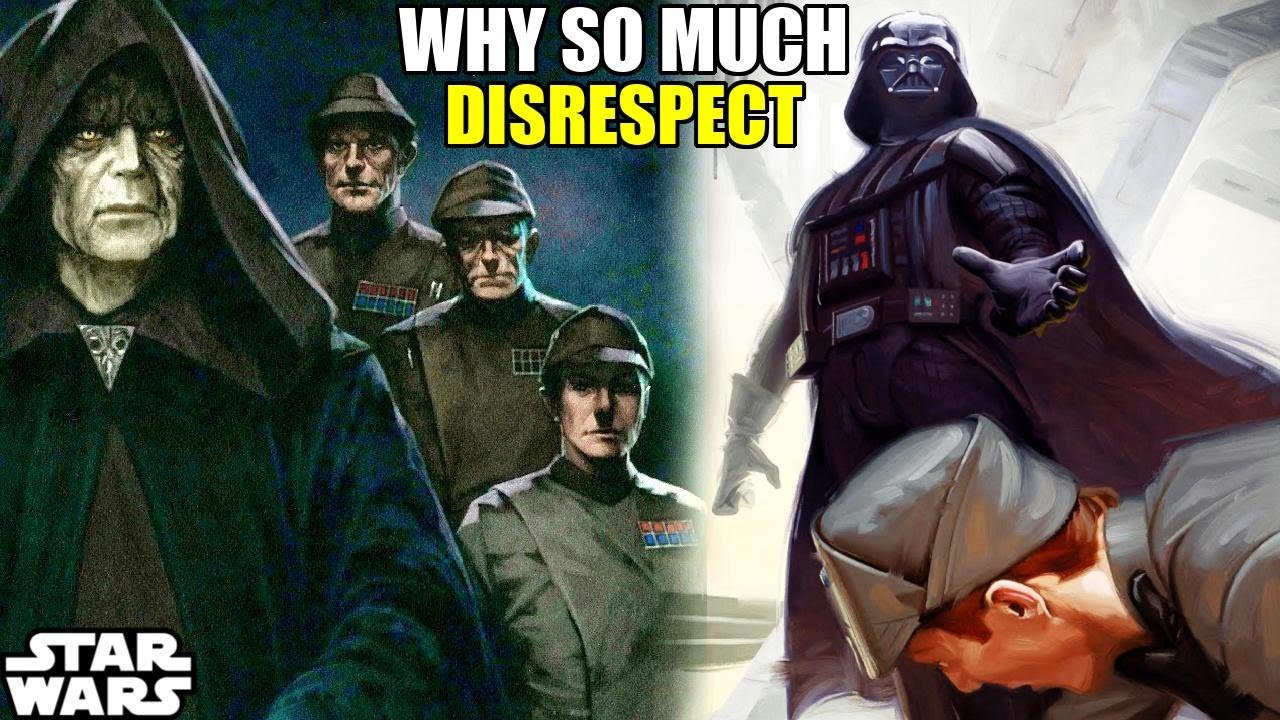 Why So Many Imperial Officers DISRESPECTED Darth Vader