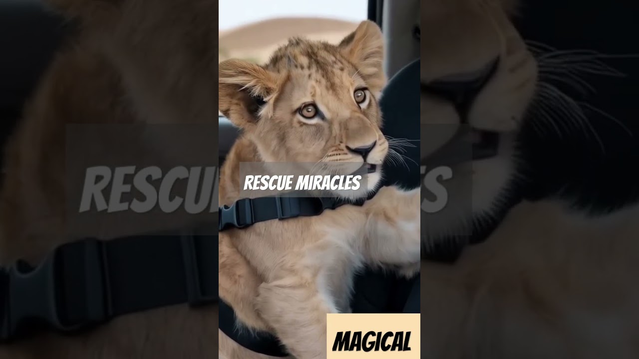 baby lion Henry rescue miracles#trending #lion#viralvideo #viralnow #viralvideos #5mveiws #animals