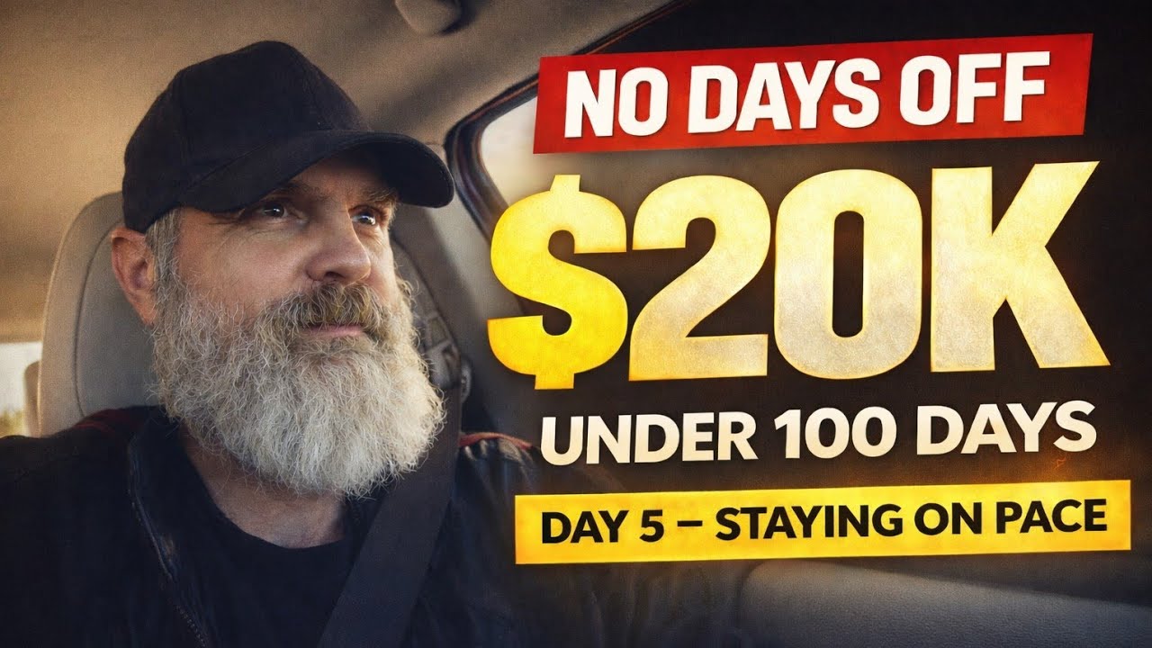 Day 5 – Can I Stay on Pace? | $20K Under 100 Days (No Days Off)