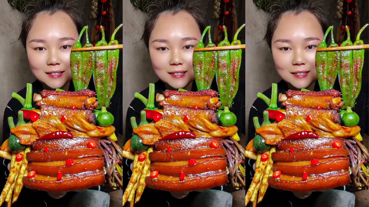 Satisfying Eating Braised Pork & Pork Ribs | Super Delicious Mukbang 🤤🍖