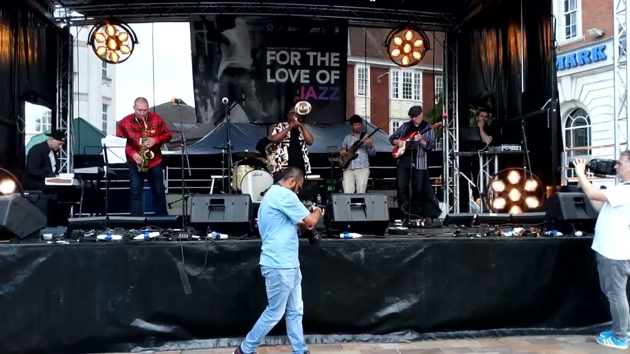DENNIS ROLLINS FUNKYFUNK BAND LEICESTER JAZZ FESTIVAL EAST MIDLANDS  UK 13th August 2023