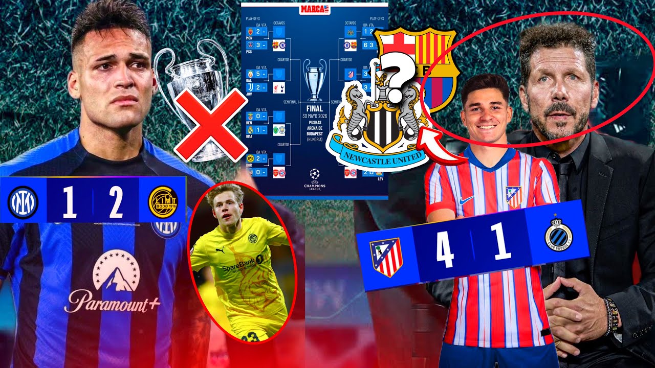 🚨Inter éliminé jamais vue 😭, Atletico en 8ème sans forcer ✅, possible Barça - Newcastle 