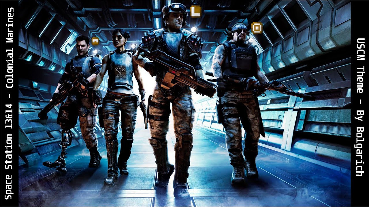 Space Station 13 & 14 - Colonial Marines - USCM Theme by Bolgarich