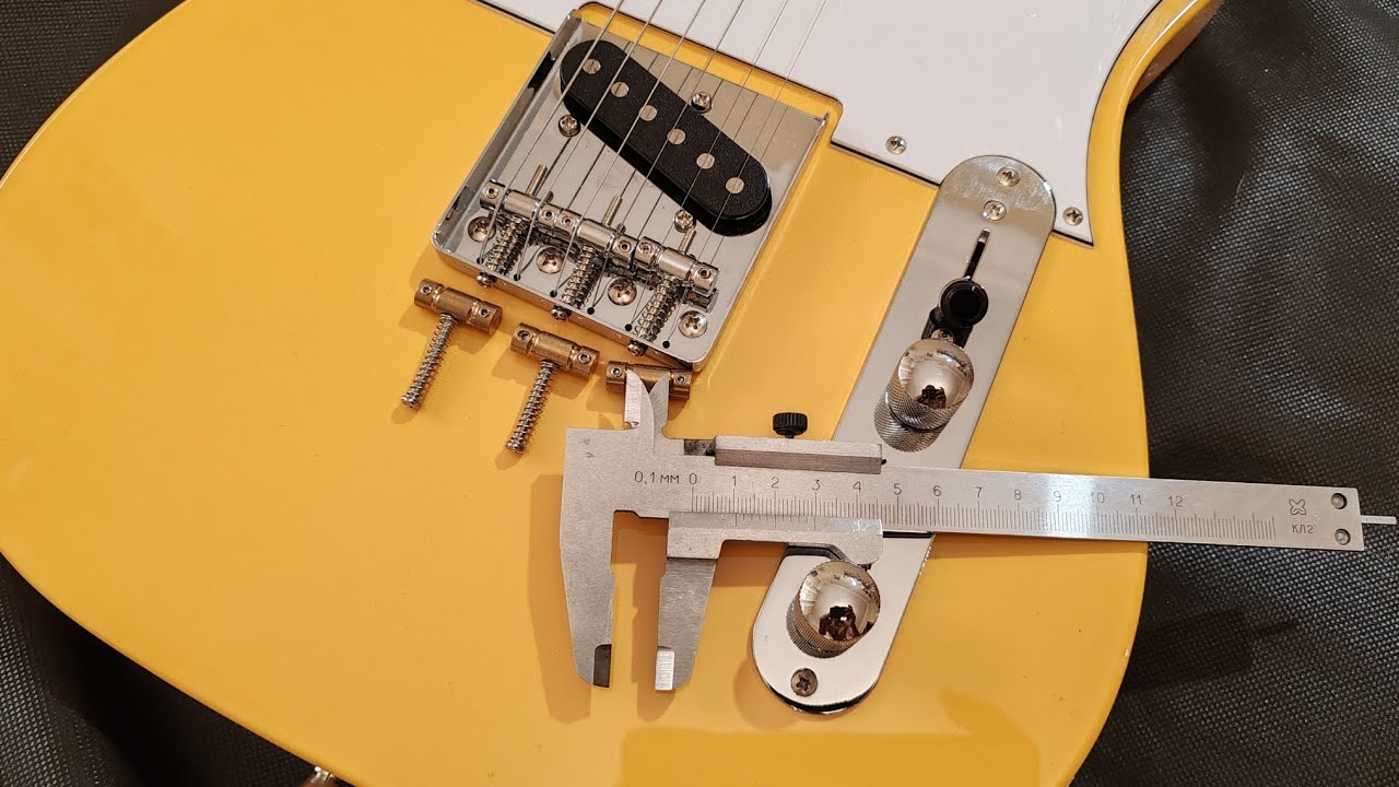 Замена кривых стоковых седел на китайской реплике Fender Telecaster на нормальные с компенсацией
