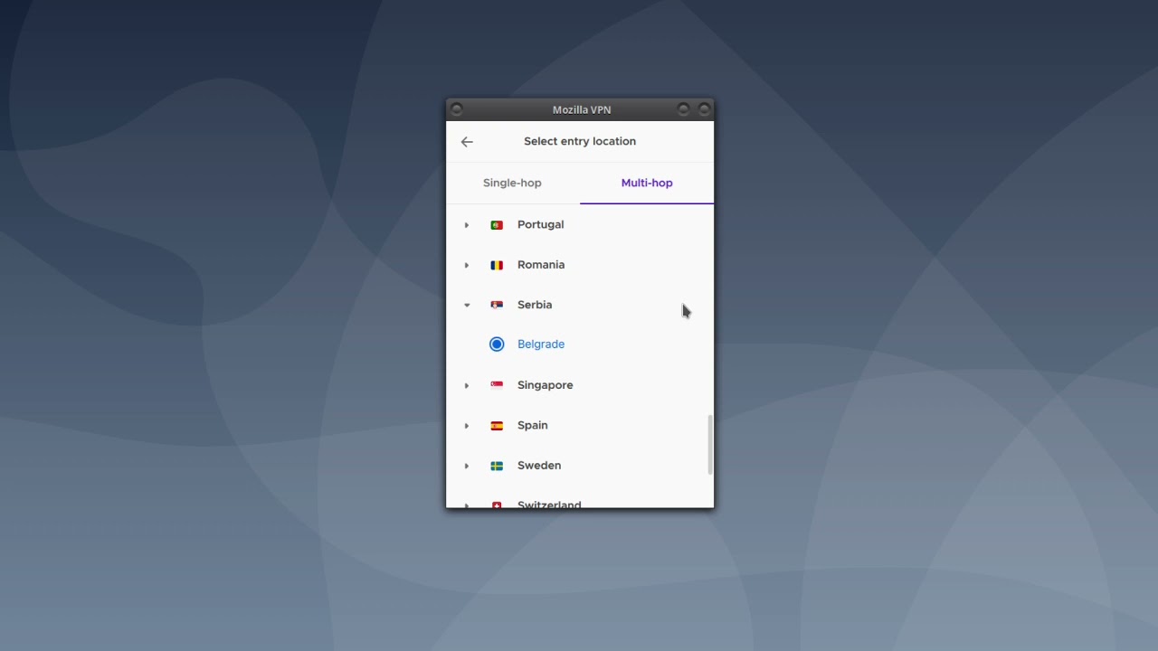 Enable Multi-Hop In Mozilla VPN