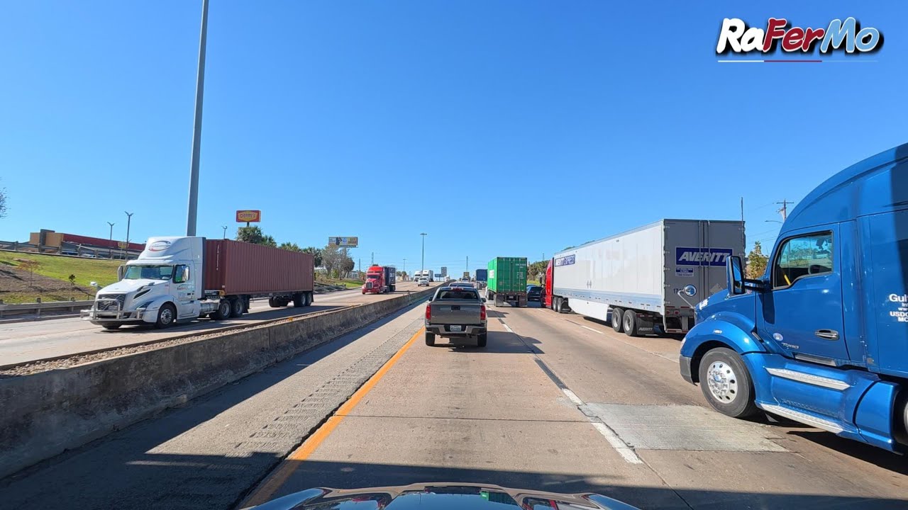Conduciendo Por Houston Texas Desde Pasadena