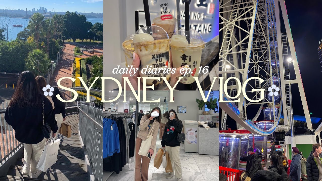 daily diaries 🏙 days in sydney, cat cafe, going out with friends, shopping, seeing vivid + more