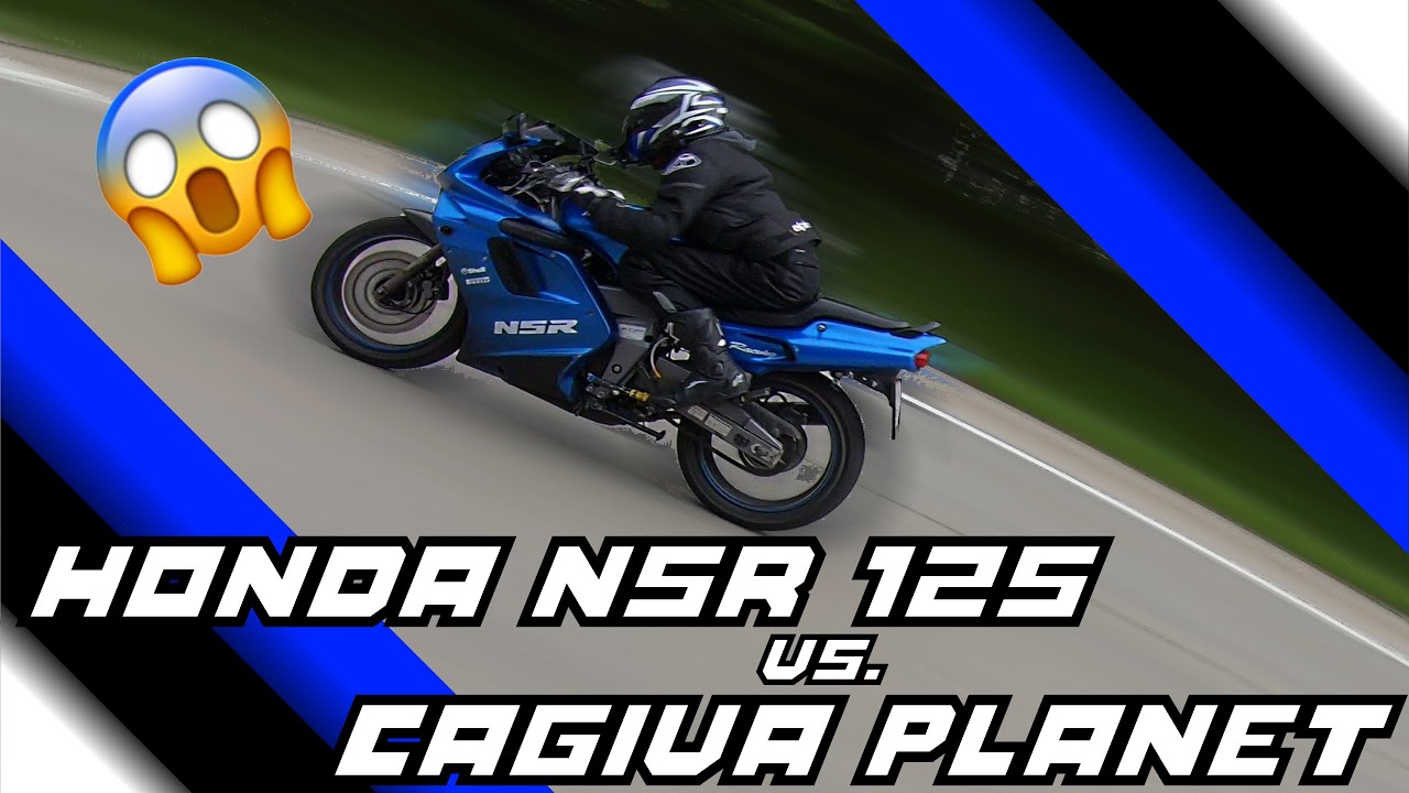 Honda NSR 125 Vs. Cagiva Planet 125 |TOP SPEED|