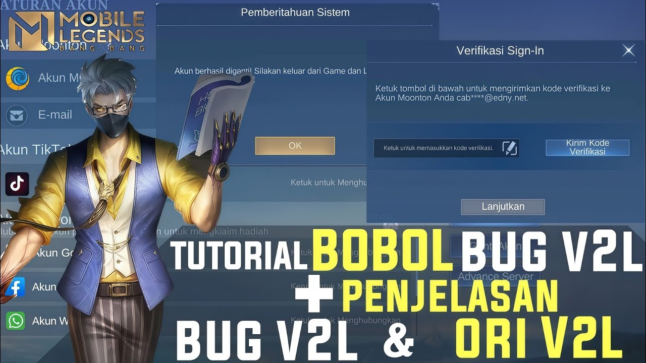 TUTORIAL BOBOL BUG V2L PLES PENJELASAN BUG V2L DAN ORI V2L